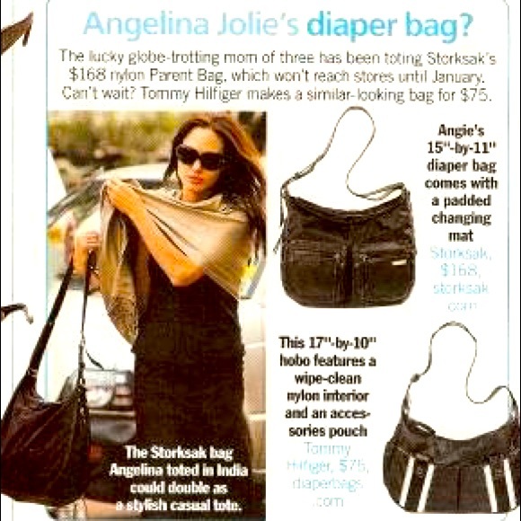 BNWT Black Storksak Emily Diaper Bag - Picture 2 of 2